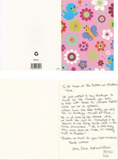 Thank you card
