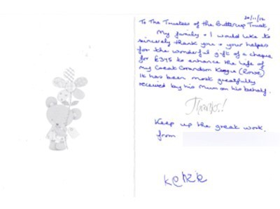Thank you card